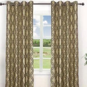 Flocked Drapery Panels